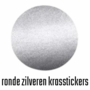 Krasstickers - Zelf krasplaatjes maken - Kraskaart Sticker - Rondjes - Zilver - 2,5cm - 10 stuks