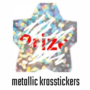 Krasstickers - Zelf krasplaatjes maken - Kraskaart Sticker - Rondjes - Zilver Metallic - 2,5cm - 10 stuks
