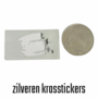 Krasstickers - Zelf krasplaatjes maken - Kraskaart Sticker - Rechthoek - Zilver - 2,3x4,2m - 9 stuks