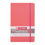 Schetsboek - Tekenboek - Harde kaft - Met Elastiek - Coral Red - 13x21cm - 140gr - 80 blz - Talens