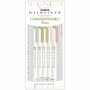 Zebra mildliner set 5 stuks - natural colors