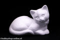 Styropor poes liggend 14 cm