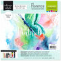 Aquarelpapier - Waterverfpapier - Aquarelblok - Watercolor Paper - Intens White - Lichte Structuur - Texture - Ideaal voor Waterverf - 30,5x30,5cm - 300 grams - 5 vellen