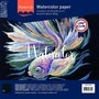 Amsterdam Aquarelpapier - Zwart - Smooth Gladde Structuur - Waterverfpapier - Florence - 30,5x30,5cm - 300 grams - 5 vellen