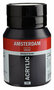 Amsterdam Acrylverf - 702 Lampenzwart - Acrylverf - Pigmentrijke verf - Sneldrogende verf - Kunstschildersverf - Kleurrijke verf - Verf voor canvas - Verf voor textiel - 500 ml