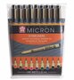 Pigma micron set 9 fineliners kleur