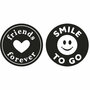 Labels friends en smile