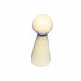 Houten Kegelpoppetjes - Grote DIY Decoratie Figuren - Onbewerkte Houten Poppetjes Voor Knutselprojecten - Ø 60 mm - 5 stuks