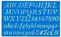 Helix lettersjabloon 20 mm Italic