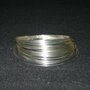 Verzilverd Draad - DIY Metaaldraad - Verzilverd Sieraden Draad - Dikte 0,6mm - Lengte 10m - 1 Rol