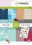 Papierblok - Paper Pad - Scrapbook - Bugs & Flowers en 1 vel Carla Creaties - A5 - CraftEmotions - 13 vellen