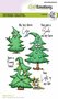 Clearstamps A6 - Xmas Trees 1 ENG Carla Creaties - Siliconen Stempel - Transparante Stempel - Clear Stamp Set - Scrapbooking Stempel - Hobby & Knutselen - A6 Formaat