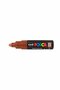 Krijtstift - Chalkmarker - Universele Marker - Uni Posca Marker - bruin - PC-7M - 4,5mm - 5,5mm - Medium Punt - 1 stuk