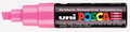 Krijtstift - Chalkmarker - Universele Marker - Uni Posca Marker - Rose - PC-8K - 8mm - Beitelpunt - Large - 1 stuk