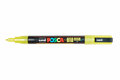 Krijtstift - Chalkmarker - Universele Marker - Uni Posca Marker - 2 Geel Glitter - PC-3ML - 0,9mm - 1,3mm - 1 stuk