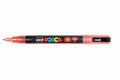 Krijtstift - Chalkmarker - Universele Marker - Uni Posca Marker - 15 Rood Glitter - PC-3ML - 0,9mm - 1,3mm - 1 stuk