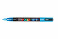 Krijtstift - Chalkmarker - Universele Marker - Uni Posca Marker - 33 Blauw Glitter - PC-3ML - 0,9mm - 1,3mm - 1 stuk