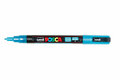 Krijtstift - Chalkmarker - Universele Marker - Uni Posca Marker - 8 Lichtblauw Glitter - PC-3ML - 0,9mm - 1,3mm - 1 stuk