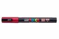 Krijtstift - Chalkmarker - Universele Marker - Uni Posca Marker - 14 donkerrood - PC-3M - 0,9mm - 1,3mm - 1 stuk