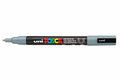 Krijtstift - Chalkmarker - Universele Marker - Uni Posca Marker - 37 grijs - PC-3M - 0,9mm - 1,3mm - 1 stuk