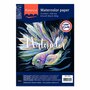 Aquarelpapier - Waterverfpapier - Aquarelblok - Zwart A4 - Smooth Gladde Structuur - Hoogwaardig Watercolor Paper - Florence - 300 grams - 100 vellen