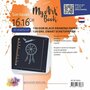 MyArtBook papier vierkant - zwart tekenpapier 120g