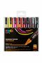 Universele Stift - Warme Kleuren - Kleuren, Tekenen, Textiel, Papier, Keramiek - 2,5mm - Posca - 8 stuks