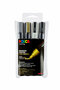 Markers - Permanent Stiften - Zwart, Wit, Goud, Zilver - 1,8-2,5mm - Posca - 4 stuks