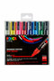 Universele Stift - Standaard Kleuren - Kleuren, Tekenen, Textiel, Papier, Keramiek - 2,5mm - Posca - 8 stuks