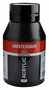 Amsterdam Acrylverf - 702 Lampenzwart - Acrylverf - Pigmentrijke Verf - Sneldrogende Verf - Kunstschildersverf - Kleurrijke Verf - Verf voor Canvas - Verf voor Textiel - 1000 ml