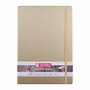 Schetsboek - Gebroken Wit Papier - White Gold Harde Kaft - 21x29,7 cm - 140 grams - Art creation - 80 vellen