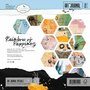 Papierblok - Diverse kleuren - Rainbow of Happiness - 30,5x30,5 cm - 190 grams - Elizabeth Craft Designs - 13 vellen