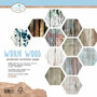 Papierblok - Diverse kleuren - Worn Wood - 30,5x30,5 cm - 190 grams - Elizabeth Craft Designs - 13 vellen