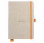 Goalboek hardcover - Beige - Dotted Ivoor papier - A5 - 90 gram - Rhodia - 224 vellen