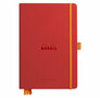 Goalboek hardcover - Klaproosrood - Dotted Ivoor papier - A5 - 90 gram - Rhodia - 224 vellen