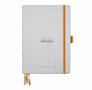 Goalboek hardcover - Zilver - Dotted Ivoor papier - A5 - 90 gram - Rhodia - 224 vellen