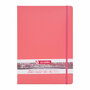 Schetsboek - Tekenboek - Harde kaft - Met Elastiek - Coral Red - 21x29,7cm - 140gr - 80blz - Talens