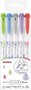 Zebra mildliner brushpen set 5 stuks - cool & warm colors