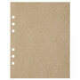 Papier - Recycled Kraft Grijs - A5 - 110 grams - Perforatiegaten - Afscheurrand - MyArtBook - 20 vellen