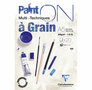 Mixed Media Blok - 1 Zijde Gekorreld Papier - Wit - A5 - 250 grams - ClaireFontaine - 20 vellen