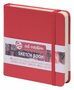 Schetsboek - Tekenboek - Harde kaft - Met Elastiek - Rood - 12x12cm - 140gr - 80 blz - Talens