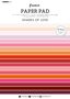Paper pad A4 36 vel - Double sided unicolor shades of love nr. 70