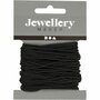 Nylon Macramekoord - Zwart Creatief Knoopkoord - DIY Macrame Hobby Accessoire - Geschikt Voor Armbanden, Sieraden & Decoratie - Stevig & Duurzaam - Lengte 8 meter - Dikte 2 mm