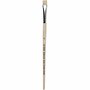 Nature Line Kwasten - Afmeting 8 - Lengte 18,5cm - Breedte 10mm - Plat - Set van 12 Stuks - Duurzame Houten Handgreep en Synthetische Haren voor DIY Schilderprojecten