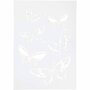 Flexibel Sjabloon - Vlinders Motief - A4 Decoratie Sjabloon - DIY Stencil Voor Knutselen, Kaarten Maken & Scrapbooking - Ideaal Voor Diverse DIY Technieken - Formaat 210x297 mm - 1 Stuk