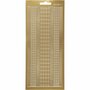 Stickers - Goud - Randen - Zelfklevende Decoratie Stickers - DIY Scrapbooking Accessoires - Elegante Randstickers - Kaarten Maken - Afmetingen 10x23 cm