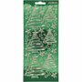 Stickers Goud - Kerstboom Stickervel - Zelfklevende Stickers Voor DIY Kaarten, Kerstdecoratie & Scrapbooking - 10x23 cm - 1 Vel