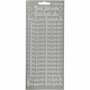 Stickers Zilver God Jul & Gott Nytt År - Scandinavische Kerststickers Voor DIY, Kaarten & Scrapbooking - Zelfklevende Stickers - 10x23 cm - 1 Vel