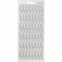 Stickers Zilver Randen - Zelfklevende Foliestickers Met Randmotief - DIY Decoratie Voor Kaarten & Feestelijke Knutselprojecten - 10x23 cm - 1 Vel
