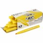 Stiften Geel - Gele Viltstiften - Kleurstiften - Tekenstiften - Stiften Met Dikke Punt - Waterbasis - Premium Kwaliteit - Kindvriendelijke Stiften - Lijndikte 3mm - BIC Visa Color - 12 stuks